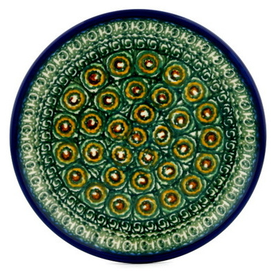 Polish Pottery Toast Plate Persian Bloom UNIKAT