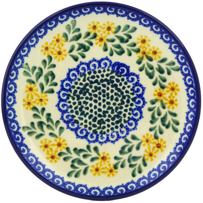 Polish Pottery Toast Plate Summer Day