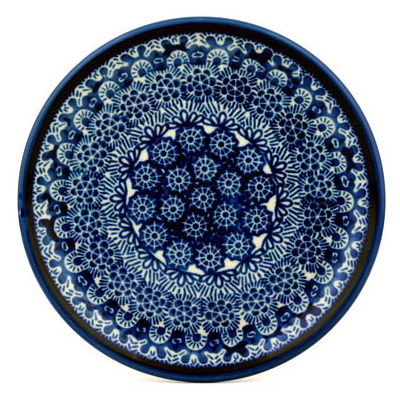 Polish Pottery Toast Plate Winter Frost
