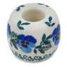 Polish Pottery Toothbrush Holder 2&quot; Sweet Blue Spring