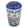 Polish Pottery Toothbrush Holder 5&quot; Last Summer Flowers