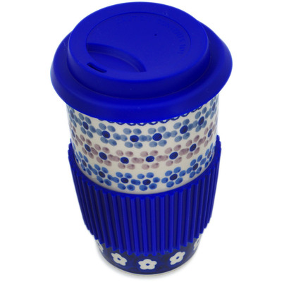 Polish Pottery Travel Coffee Mug Soul Fusion