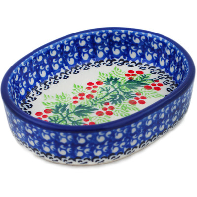 Polish Pottery Tray 3&quot; Blooming Rowan