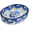 Polish Pottery Tray 3&quot; Blue Spring