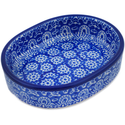 Polish Pottery Tray 3&quot; Winter Frost