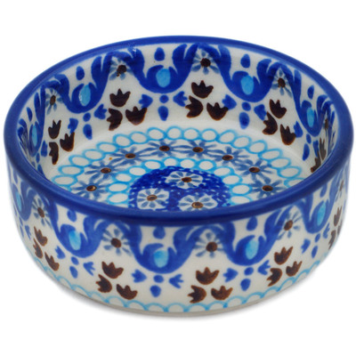 Polish Pottery Tray 4&quot; Blue Ice