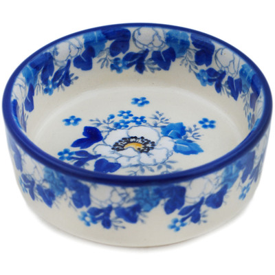 Polish Pottery Tray 4&quot; Blue Spring