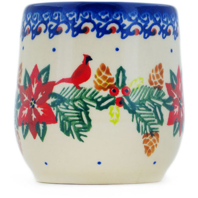 Polish Pottery Tumbler 12 oz Cardinal&#039;s Home UNIKAT