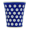 Polish Pottery Tumbler 4 oz Blue Eyed Beauty