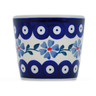 Polish Pottery Tumbler 5 oz Peacock Forget-me-not