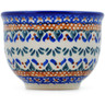 Polish Pottery Tumbler 8 oz Blue Cress