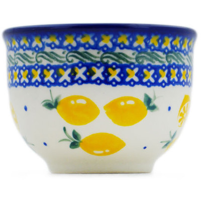 Polish Pottery Tumbler 8 oz When Life Gives You Lemons