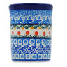 Polish Pottery Tumbler 8 oz Winter Forest UNIKAT