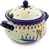 Polish Pottery Tureen 101 oz Snowman Bells