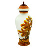 faience Urn 18&quot; Brown Tree