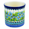Polish Pottery Utensil Jar 6&quot; Bouquet Azul UNIKAT