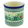 Polish Pottery Utensil Jar 6&quot; Green Tranquility UNIKAT