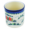 Polish Pottery Utensil Jar 6&quot; Santa&#039;s Village UNIKAT