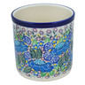 Polish Pottery Utensil Jar 6&quot; Thriving Flora UNIKAT