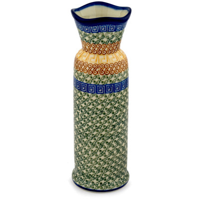 Polish Pottery Vase 10&quot; Grecian Sea