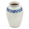 Polish Pottery Vase 10&quot; Tail Feathers