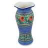 Polish Pottery Vase 11&quot; Playful Poppy UNIKAT