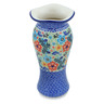 Polish Pottery Vase 11&quot; Red Floral Delight UNIKAT