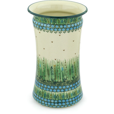 Polish Pottery Vase 12&quot; Prairie Land UNIKAT