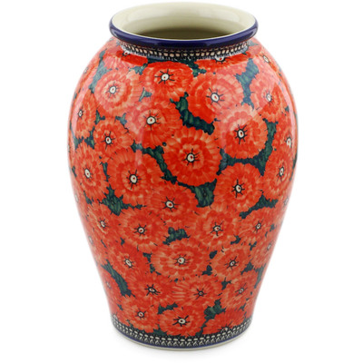 Polish Pottery Vase 12&quot; Temptation UNIKAT