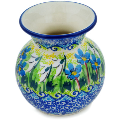Polish Pottery Vase 4&quot; Delightful Day UNIKAT