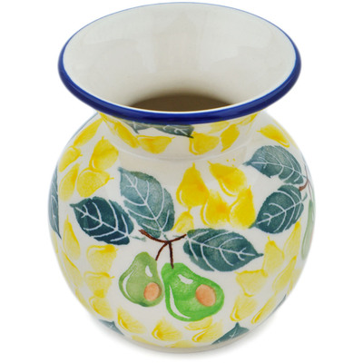 Polish Pottery Vase 4&quot; Fresh Pear