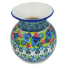 Polish Pottery Vase 4&quot; Pretty Pansies UNIKAT