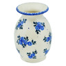 Polish Pottery Vase 5&quot; Blue Berry Special UNIKAT