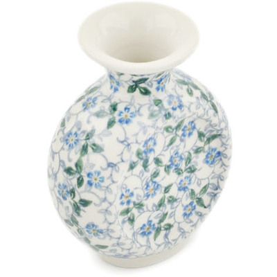 Polish Pottery Vase 5&quot; Spring Vine