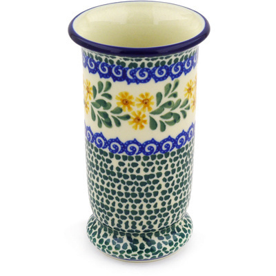 Polish Pottery Vase 5&quot; Summer Day