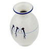 Polish Pottery Vase 5&quot; Waiting UNIKAT