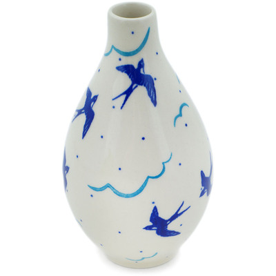 Polish Pottery Vase 6&quot; Soaring