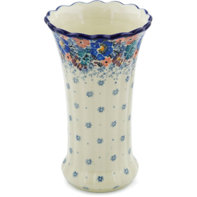Polish Pottery Vase 7&quot; Autumn Bunch UNIKAT