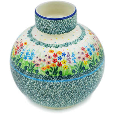 Polish Pottery Vase 7&quot; Colors Of The Wind UNIKAT