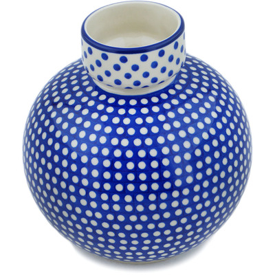 Polish Pottery Vase 7&quot; Dot Around UNIKAT