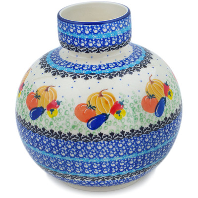 Polish Pottery Vase 7&quot; Glorious Sequence UNIKAT