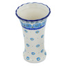 Polish Pottery Vase 7&quot; Poppy Circle