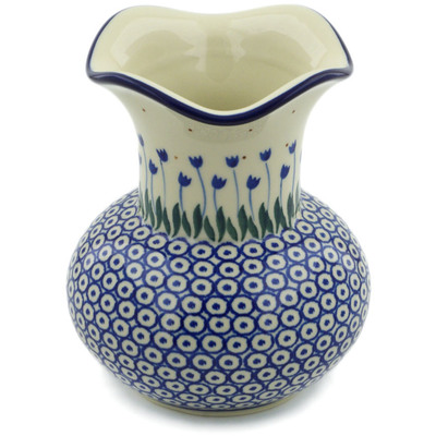 Polish Pottery Vase 7&quot; Water Tulip