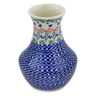 Polish Pottery Vase 8&quot; Last Summer Flowers