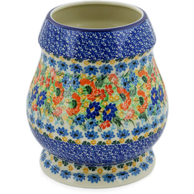 Polish Pottery Vase 9&quot; Dream Bouquet UNIKAT