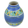 Polish Pottery Vase 9&quot; Spring Pond UNIKAT