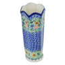 Polish Pottery Vase 9&quot; Spring Wreath UNIKAT