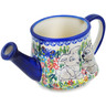 Polish Pottery Watering Can 23 oz Red Hibiscus UNIKAT