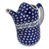 Polish Pottery Watering Can 57 oz Peacock Forget-me-not