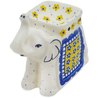 Polish Pottery Wax Warmer 6&quot; Sunshine